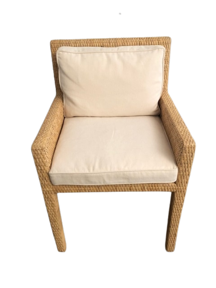 Chaise Bridge Rotin de Jean-Michel Frank