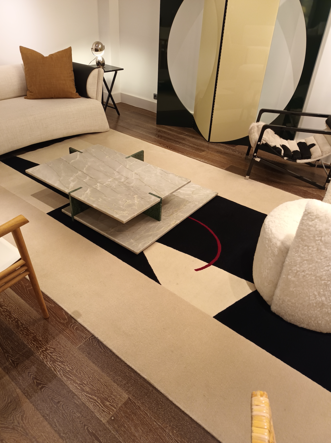Tapis Ivoire-Ebene d'Eileen Gray